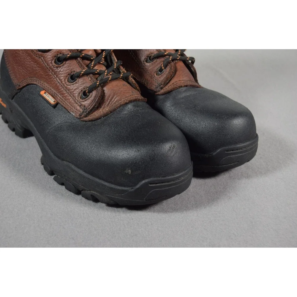 Thorogood Mens 7 W Brown Leather Waterproof Safety Toe Crossover Boots 804-4808